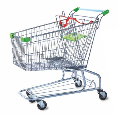 Supermarket Shopping Metal Trolley Cart 120 Litres Powder Coat Finish