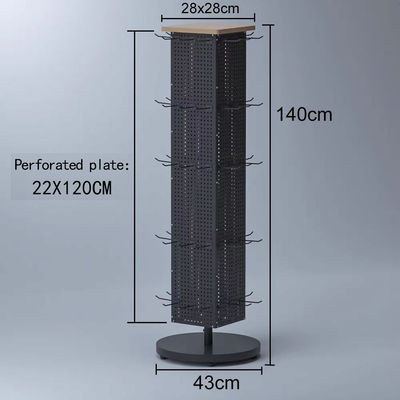 Heavy Duty Metallic Supermarket Shelves 1x1x1ft Custom Colors
