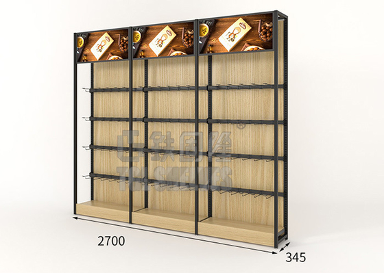 5 Layers Convenience Store Shelves , Retail Metal Shelves 50-70KG Load Capacity