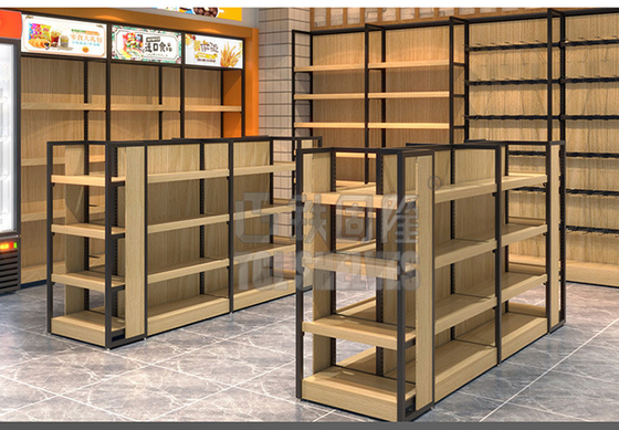 5 Layers Convenience Store Shelves , Retail Metal Shelves 50-70KG Load Capacity